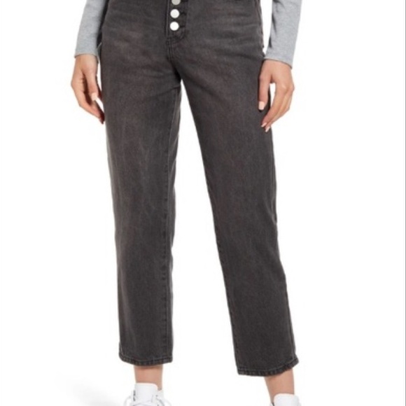 BP Women's Black High-Waisted Jeans - Picture 2 of 7